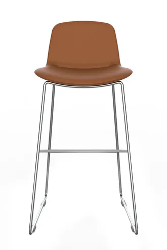 夏洛特高吧椅焦糖色