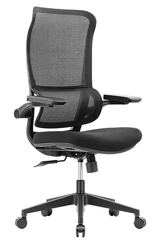 拉菲折疊手高背網椅