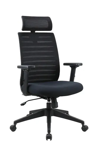 澳莉黑框高背主管網椅